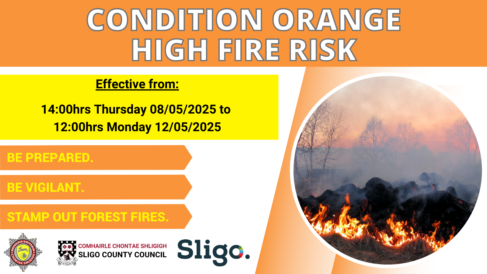 Condition Orange - High Fire Risk